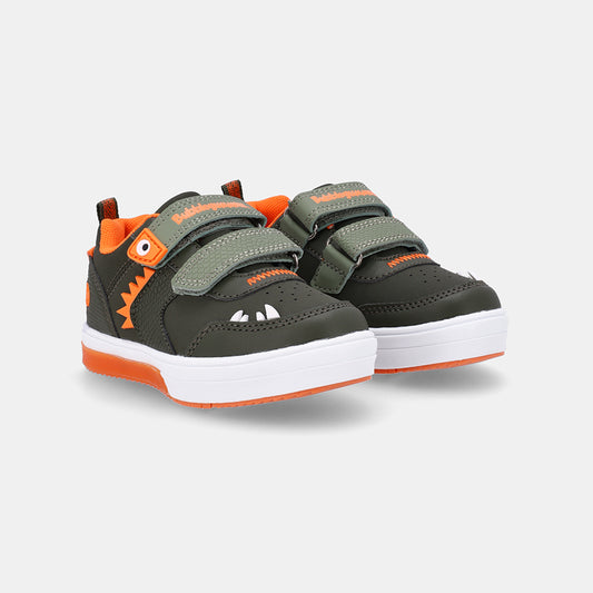 Boys Neon Sneaker - Olive