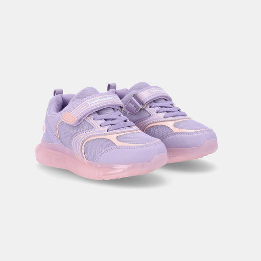 Girls Crystal Sneaker - Purple