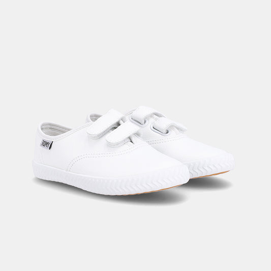 Tomy Kids Original PU Velco Sneaker - White
