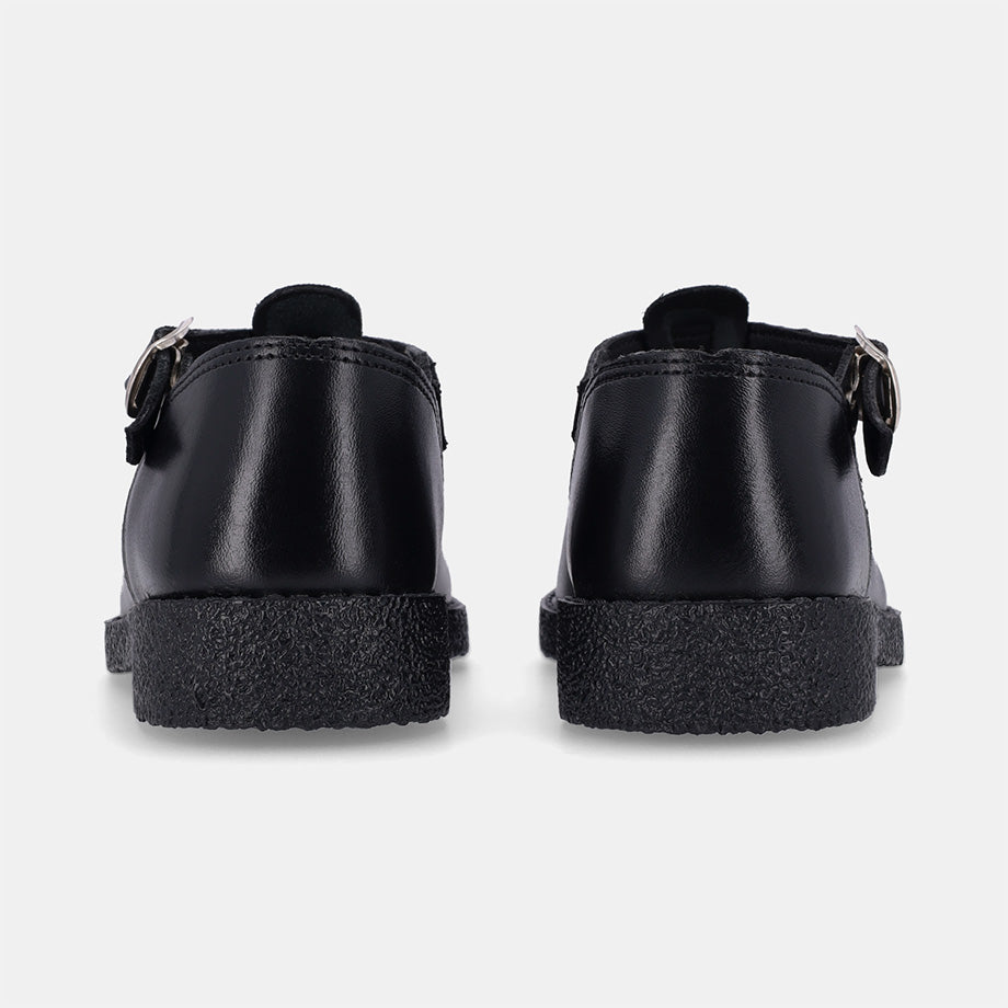 Betty Younger Girls School Shoe - Black