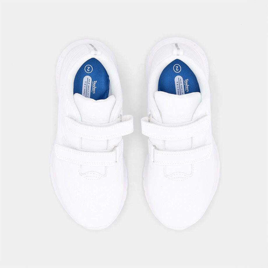 Power X Toughees Older Kids Velcro Sneakers - White