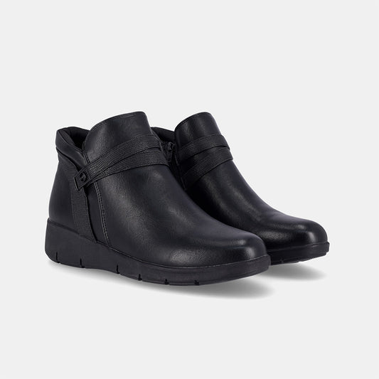 Fiona Wedge Boot - Black