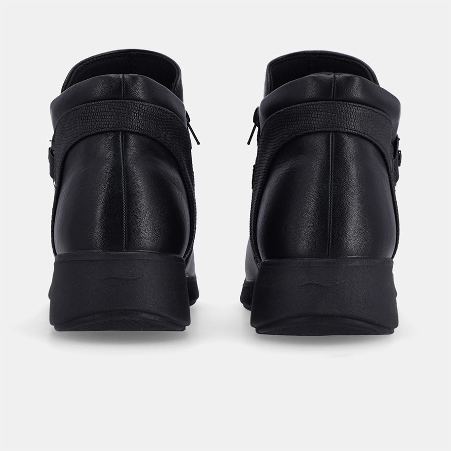 Fiona Wedge Boot - Black