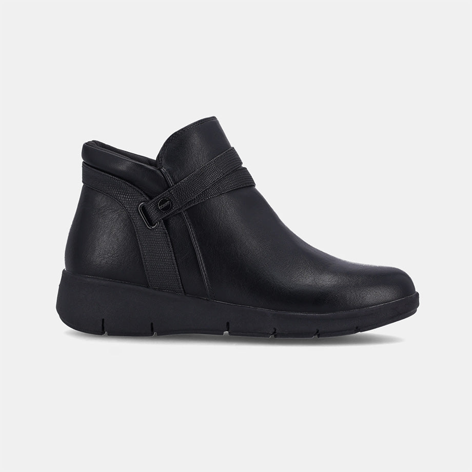 Fiona Wedge Boot - Black