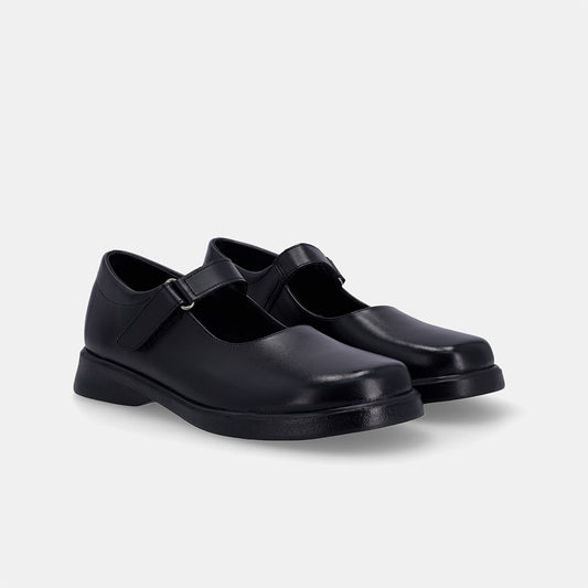 Vivianne Ladies School Shoe - Black