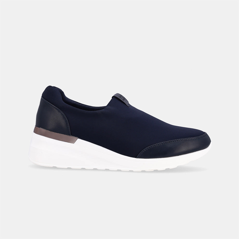 New Star Wedge Slip-on Sneaker - Navy