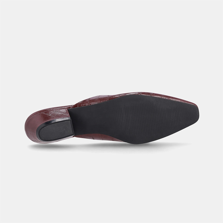 Bristol Classic Mule - Burgundy