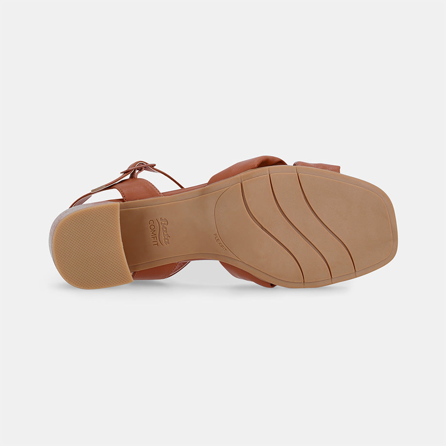 Federica Block Sandal -Tan