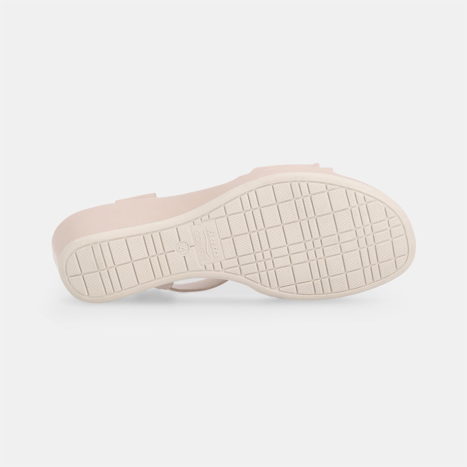Capriy Comfort Wedge Sandal - Nude