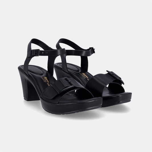 Clarey Block Heel - Black