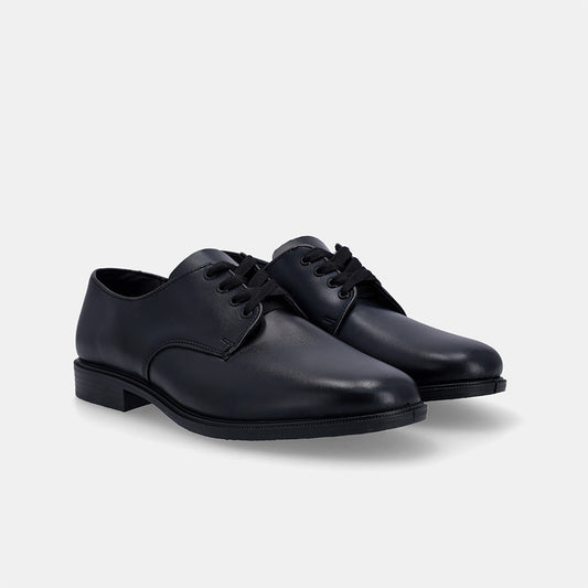 Hank Adult Lace Up School Shoe - Black