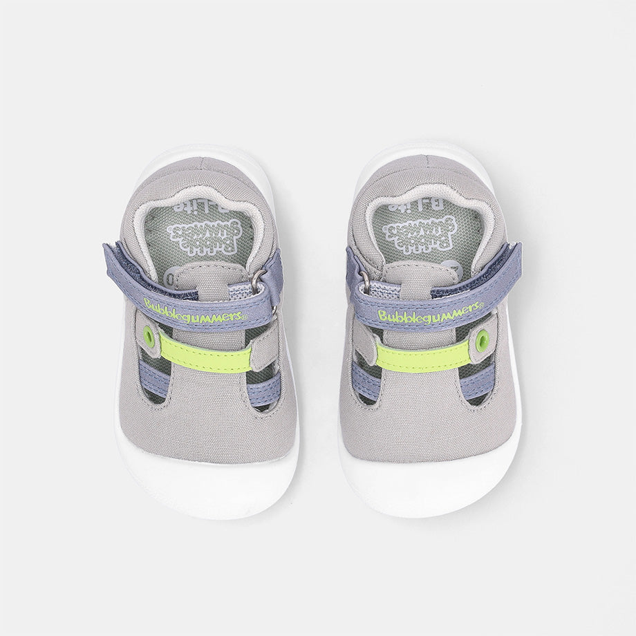 Clove Velcro Flexi Sneaker - Light Grey