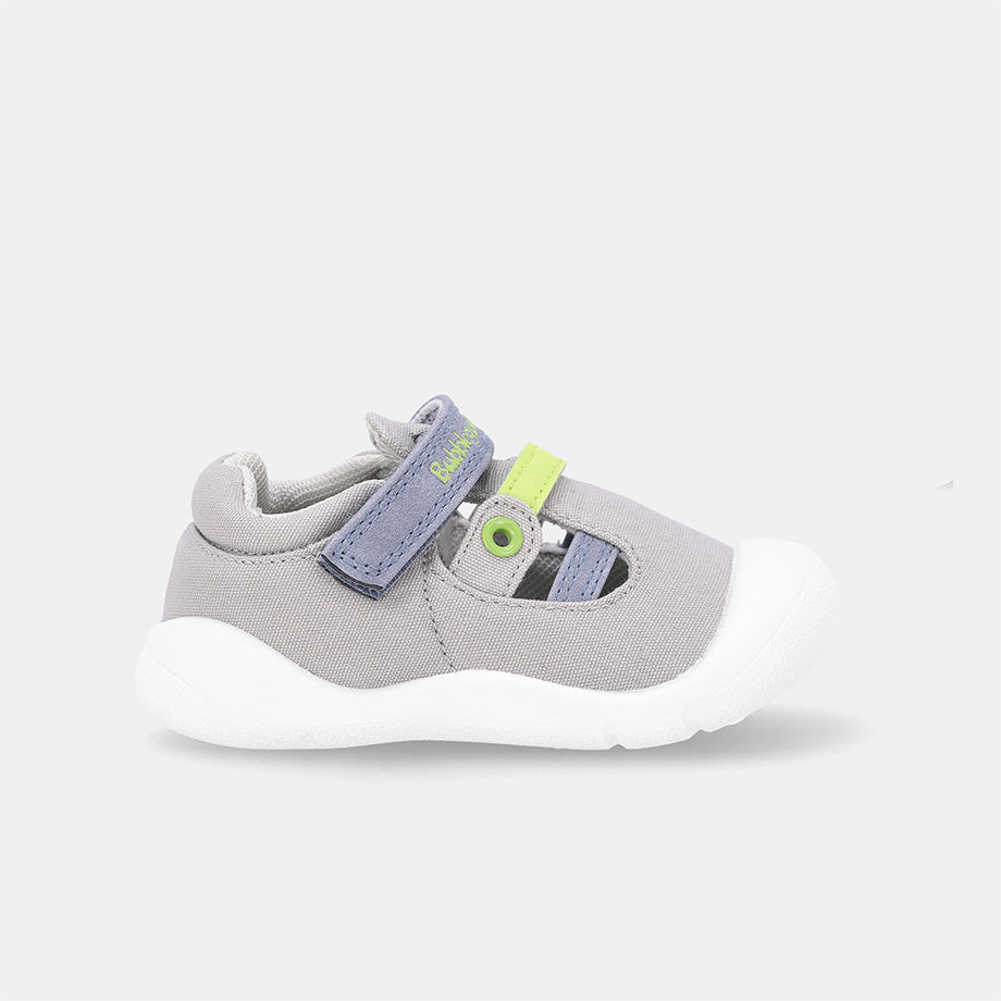 Clove Velcro Flexi Sneaker - Light Grey