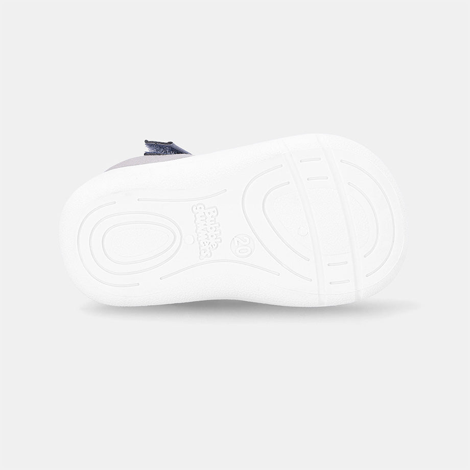 Clove Velcro Flexi Sneaker - Light Grey
