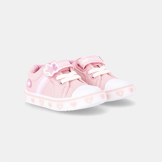 Girls Bloom EasyFit Velcro Sneaker - Pink