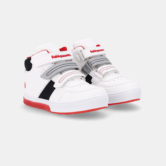 Boys Neon Hi-tops Sneakers - White