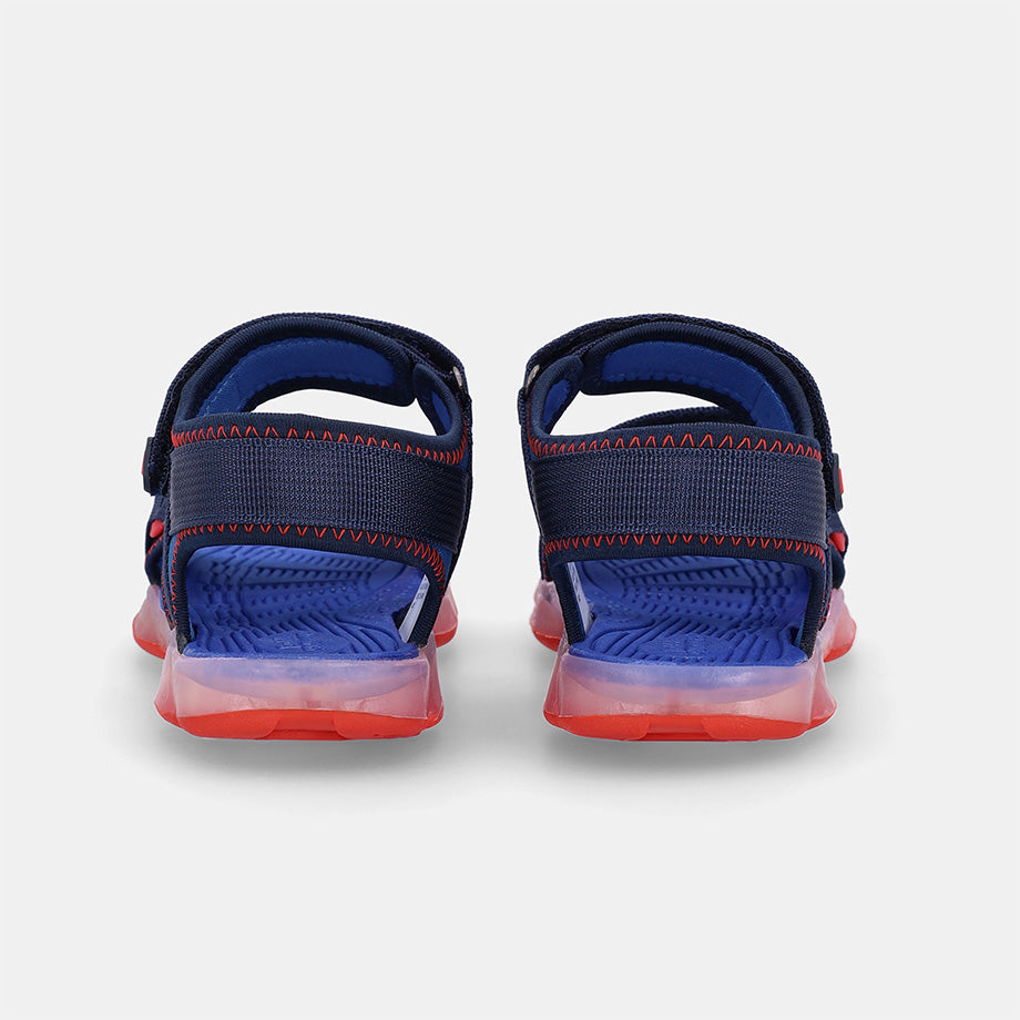 Boys Unai Double Velcro Strap Sandal - Navy