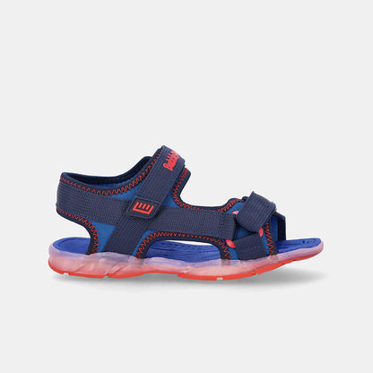 Boys Unai Double Velcro Strap Sandal - Navy