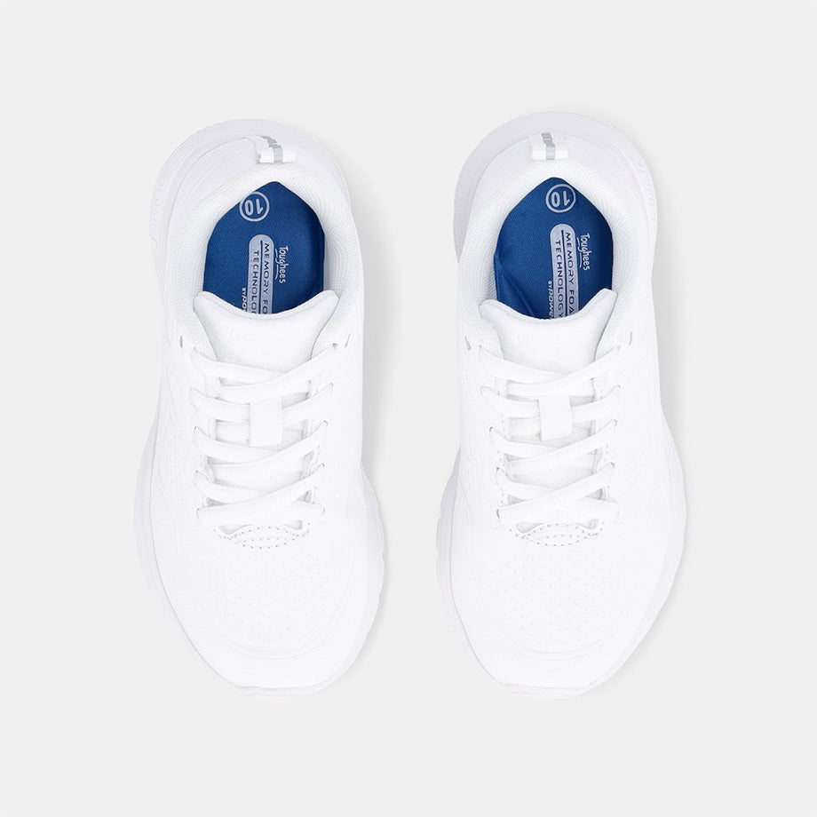 Power X Toughees Younger Kids Lace up Sneakers - White
