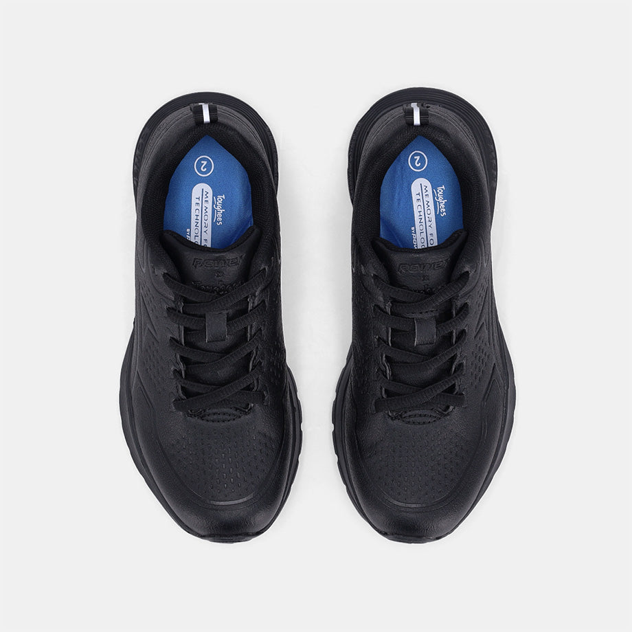 Power X Toughees Older Kids Lace up Sneakers - Black