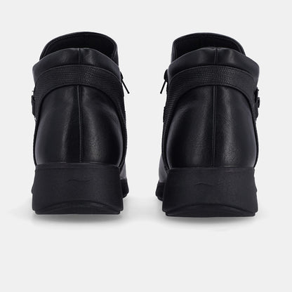 Fiona Wedge Boot - Black