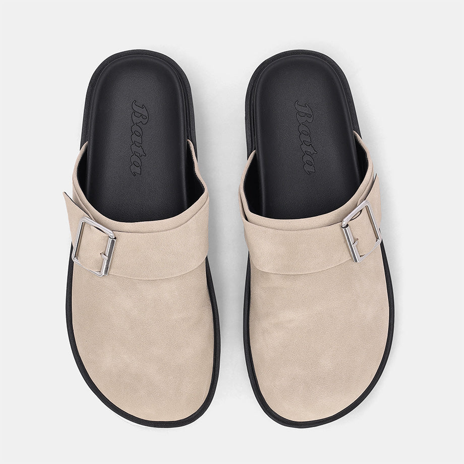 Blacke Buckle Mule -Sand