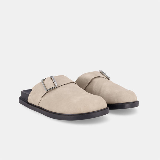 Blacke Buckle Mule -Sand