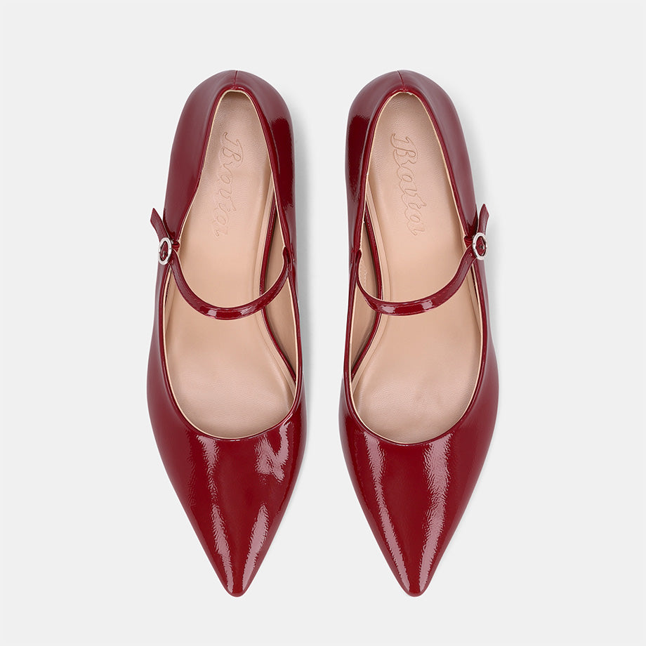 Kyoto Heel Pump - Red