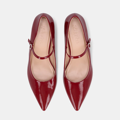 Kyoto Heel Pump - Red