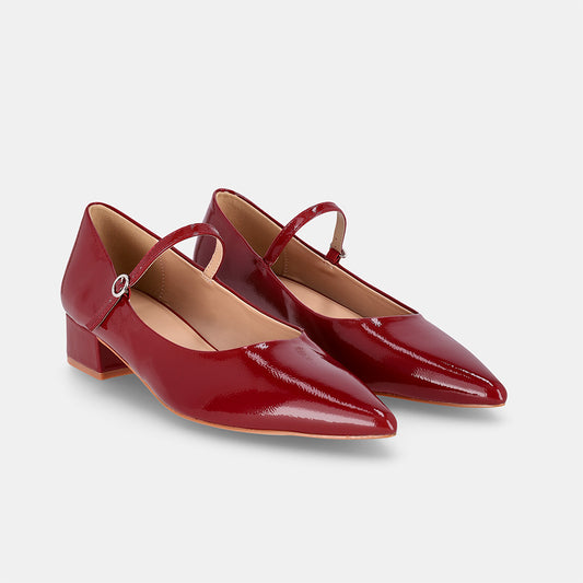 Kyoto Heel Pump - Red