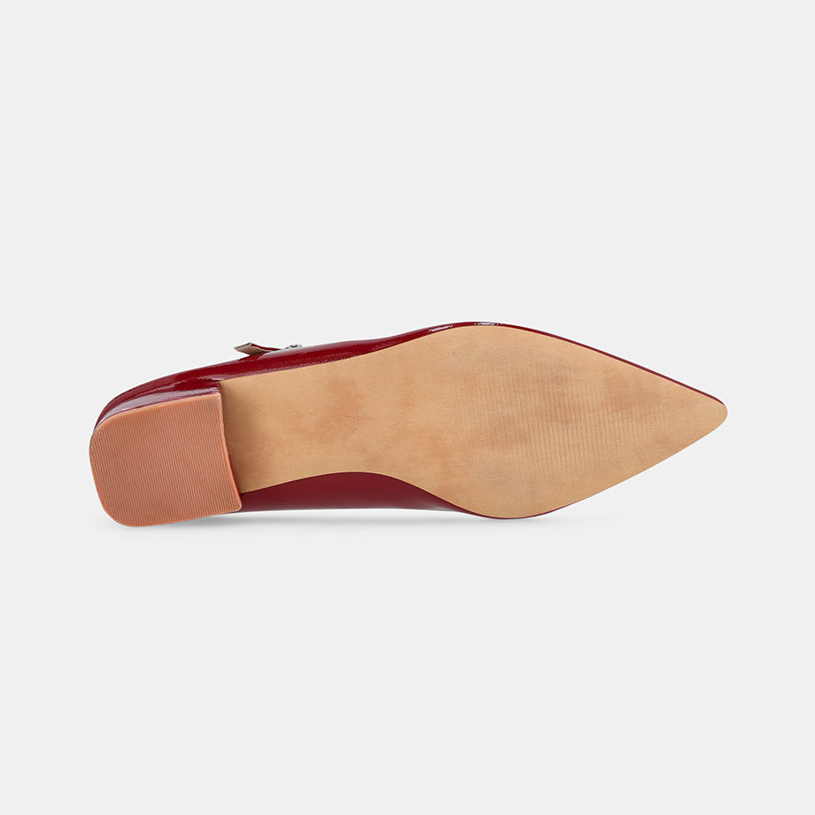 Kyoto Heel Pump - Red