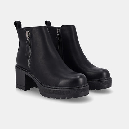 Love Block Heel Boot - Black