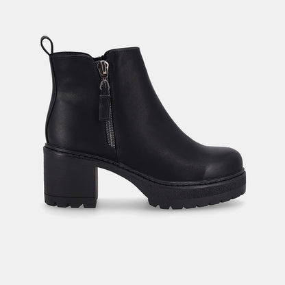 Love Block Heel Boot - Black