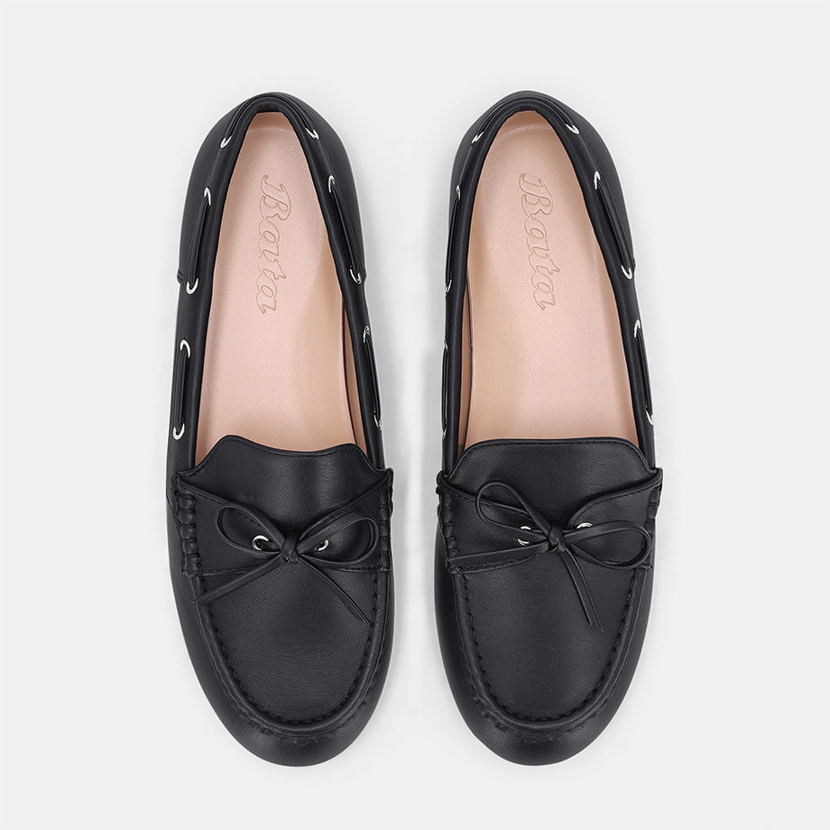 Virginia Boat Moccasin - Black