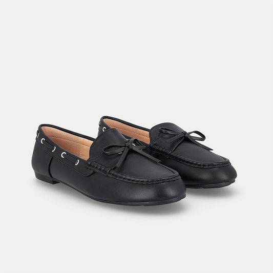 Virginia Boat Moccasin - Black