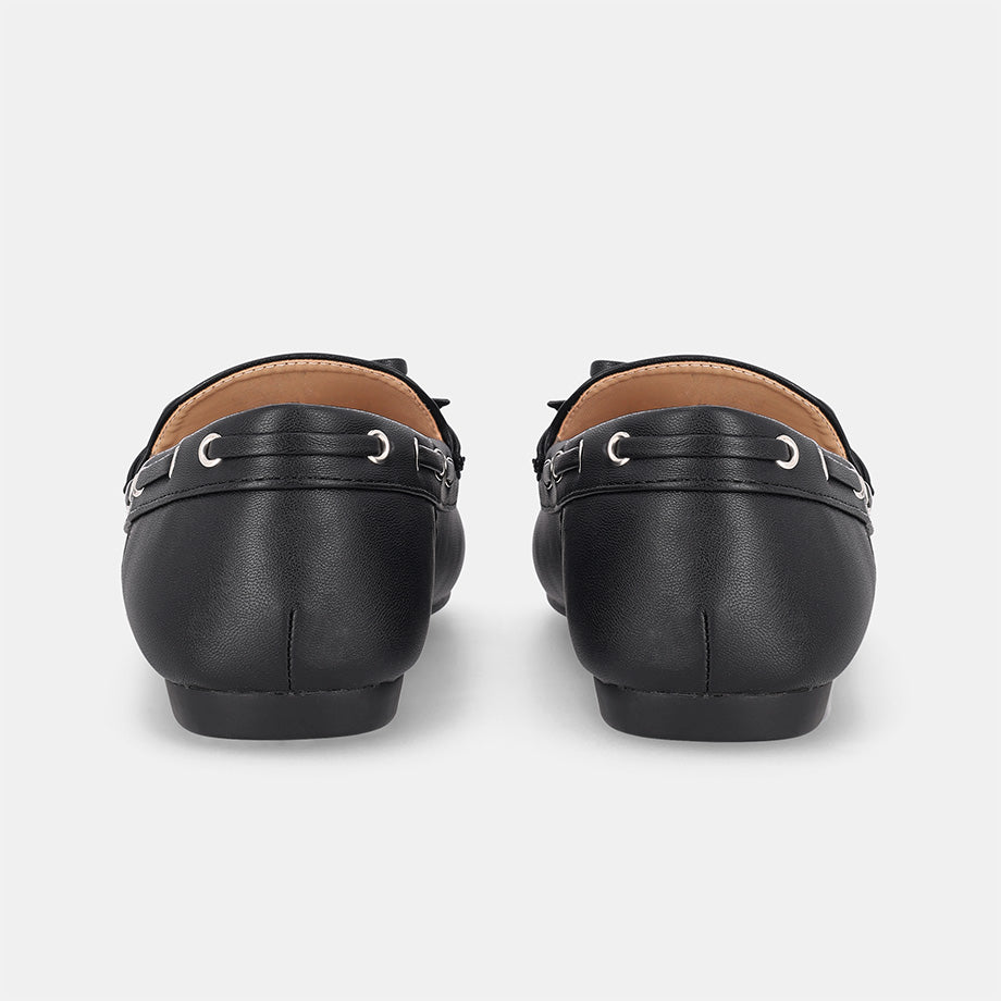 Virginia Boat Moccasin - Black