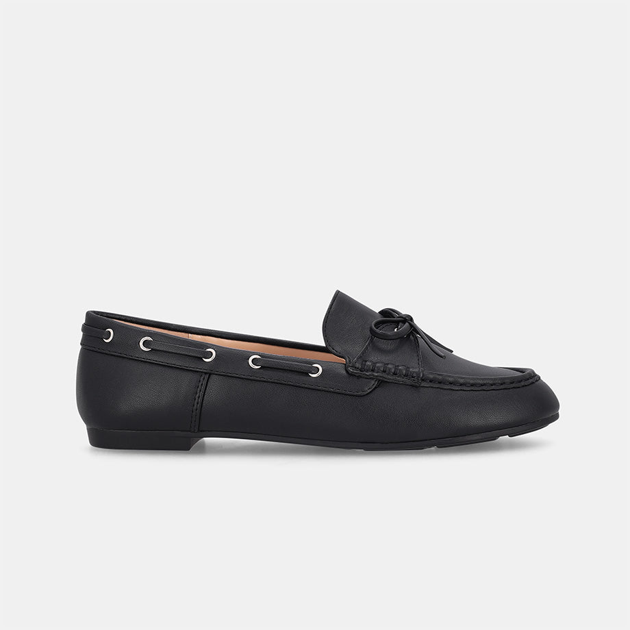 Virginia Boat Moccasin - Black