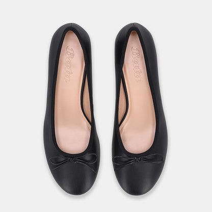 Miami Block Heel Ballerina - Black