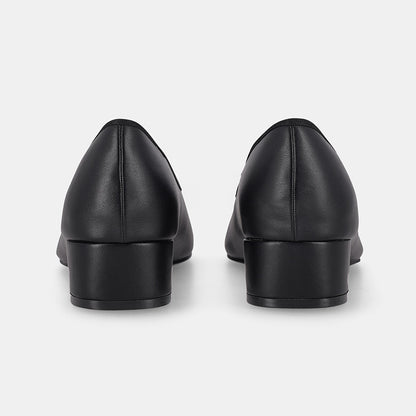 Miami Block Heel Ballerina - Black