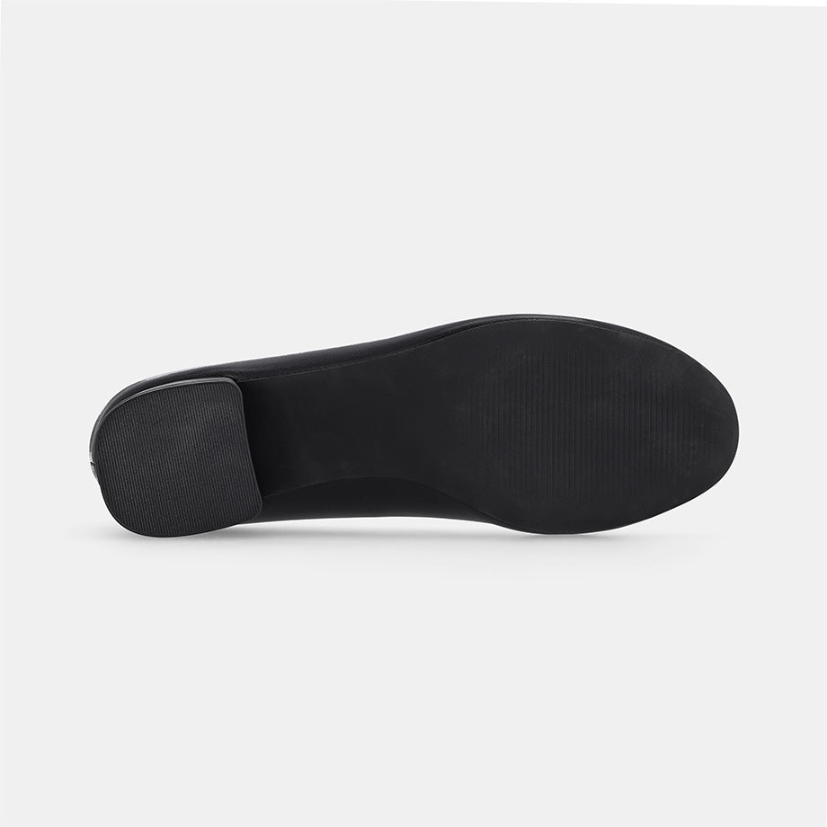 Miami Block Heel Ballerina - Black