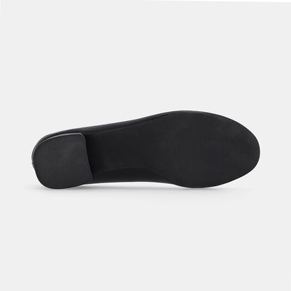 Miami Block Heel Ballerina - Black