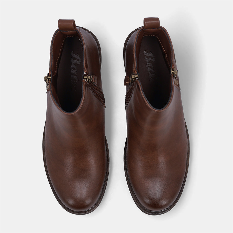 Love Block Heel Boot - Brown