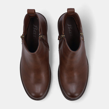 Love Block Heel Boot - Brown