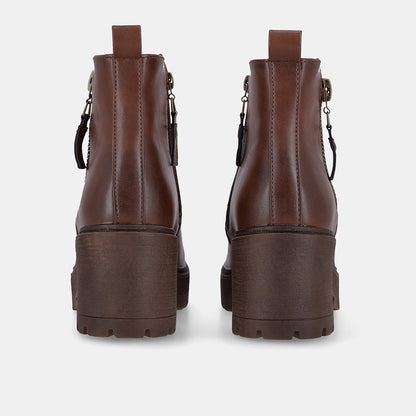 Love Block Heel Boot - Brown