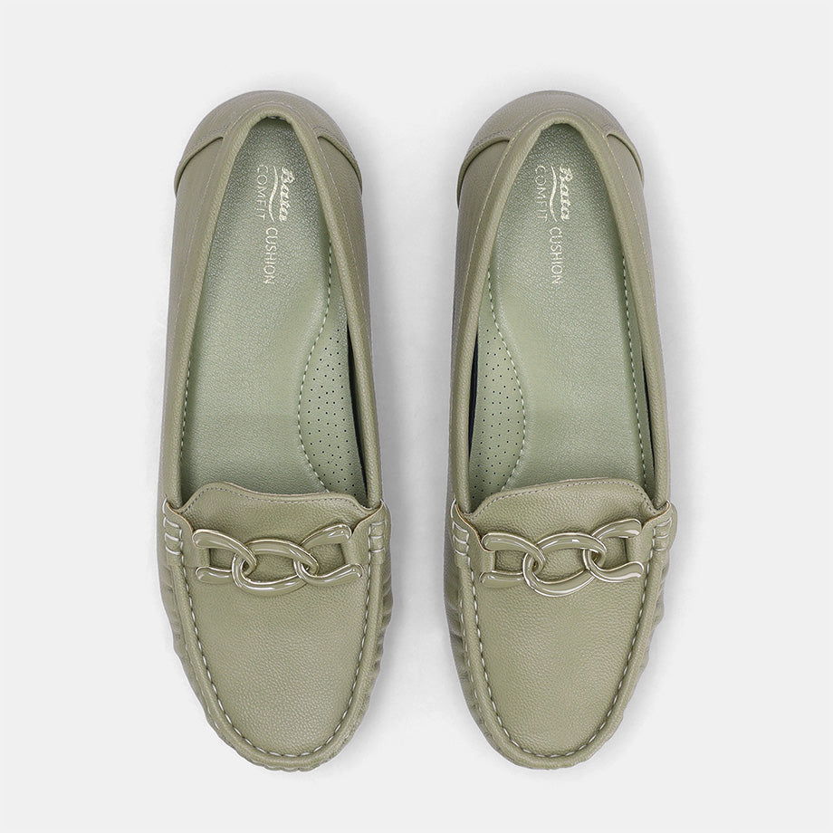Cathina Slip-on Moccasin - Olive