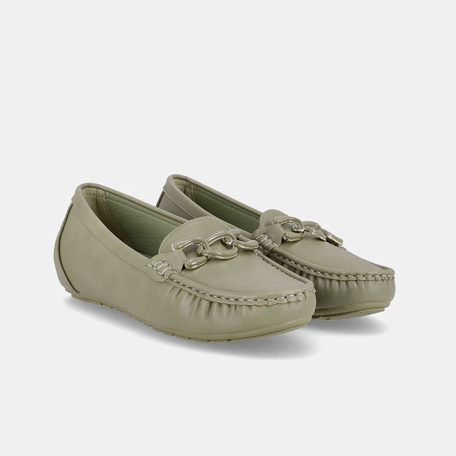 Cathina Slip-on Moccasin - Olive