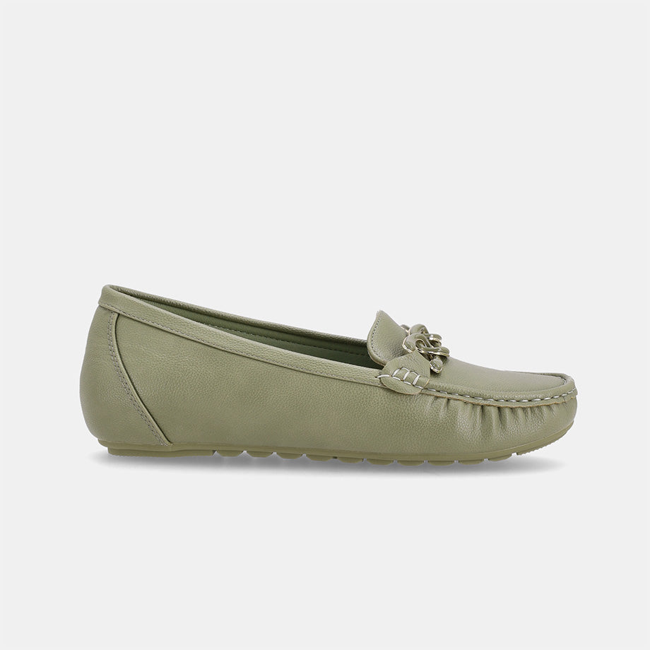 Cathina Slip-on Moccasin - Olive