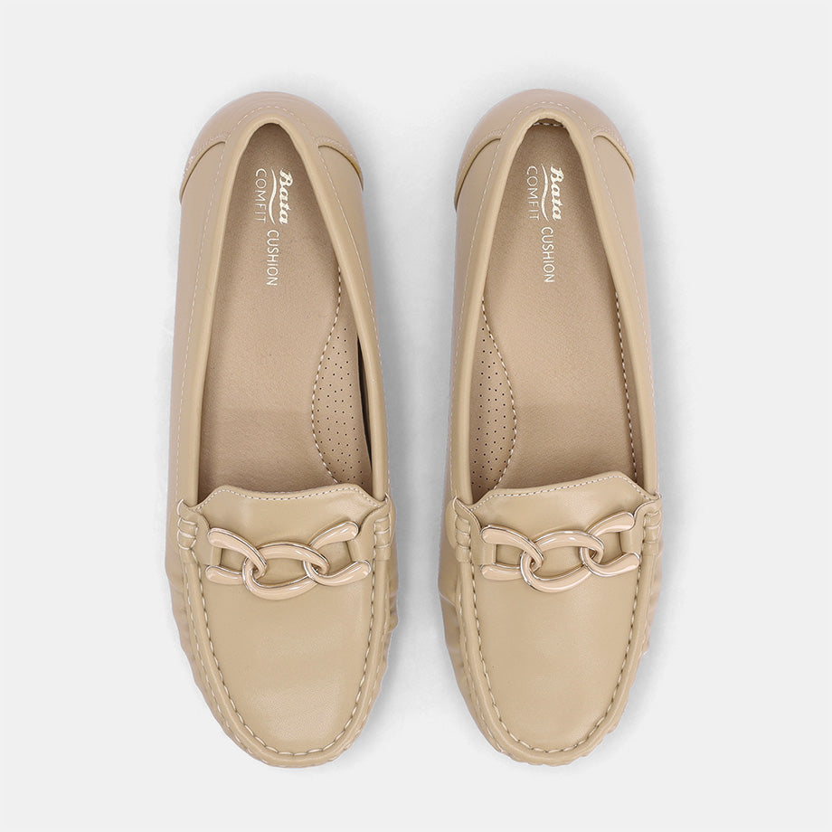 Cathina Slip-on Moccasin - Beige