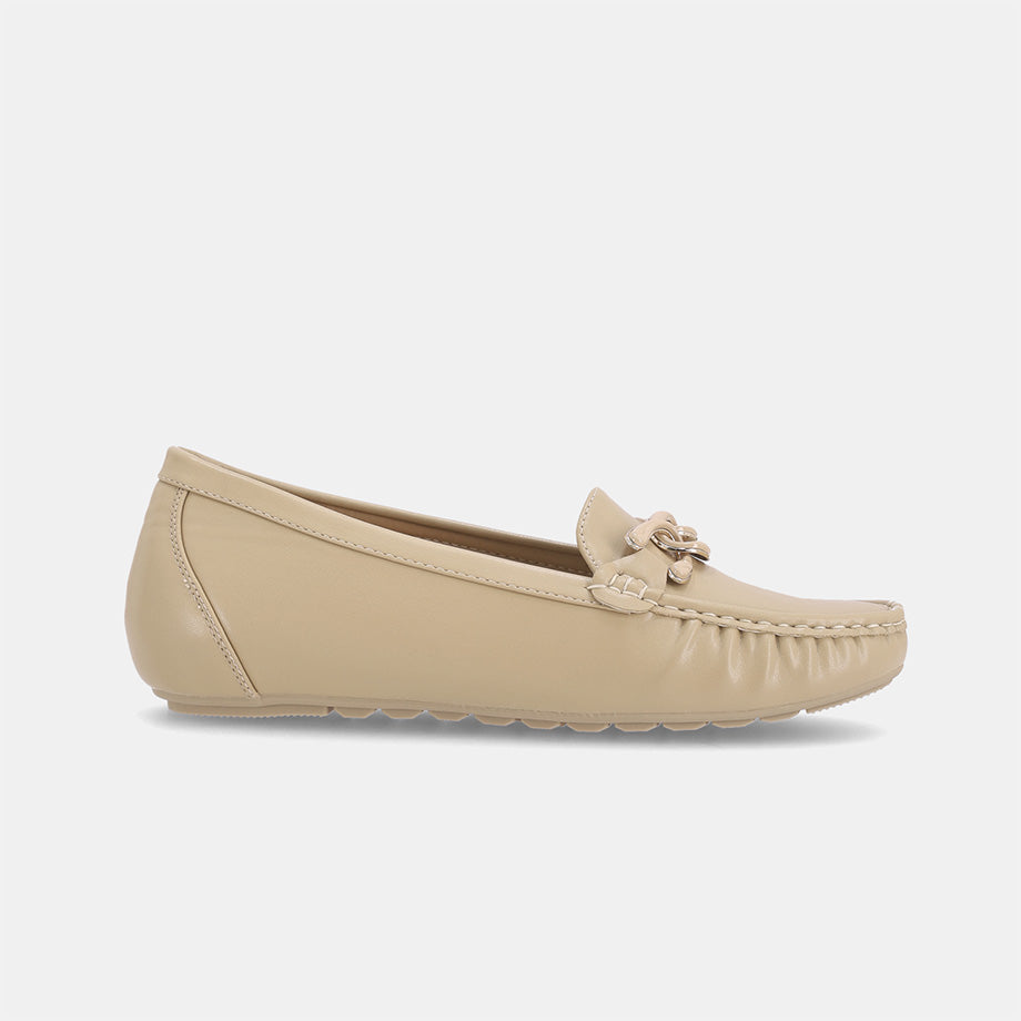 Cathina Slip-on Moccasin - Beige