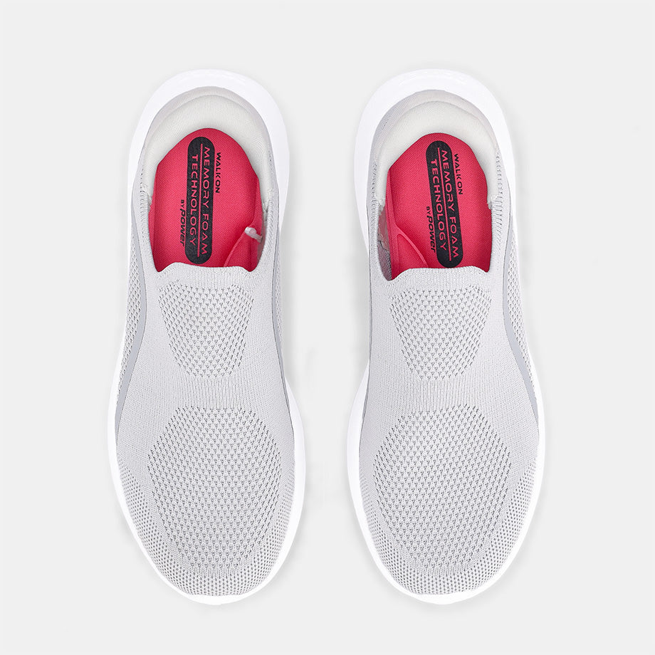 Ladies N-Walk Slip-On Trainer - Grey